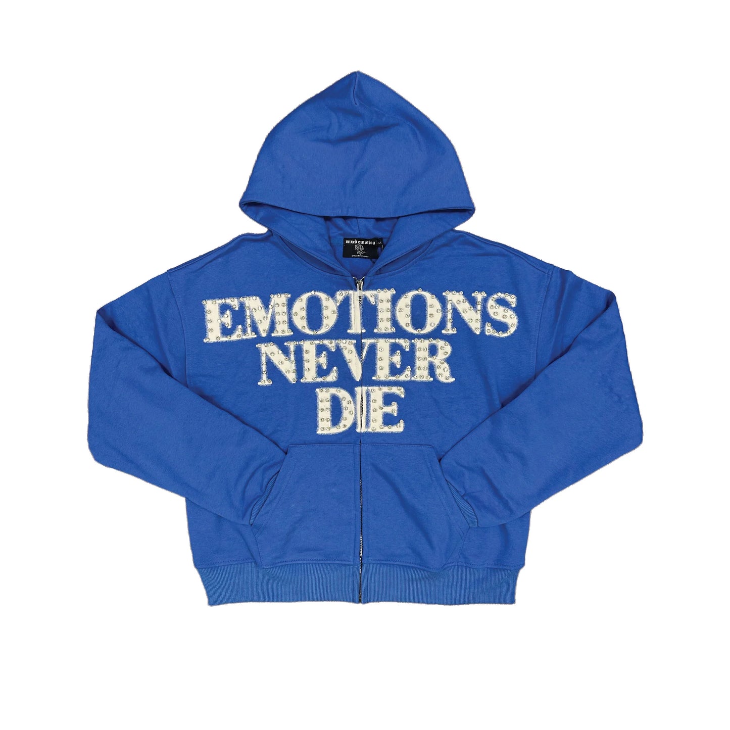 MIXED EMOTIONS BLUE ‘END’ VVS HOODIE