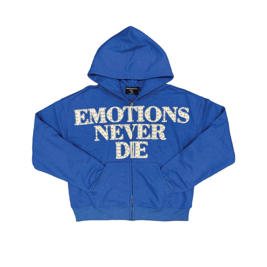 MIXED EMOTIONS BLUE ‘END’ VVS HOODIE
