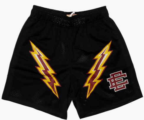 ERIC EMANUEL SHORTS 'BLACK/RED BOLT'
