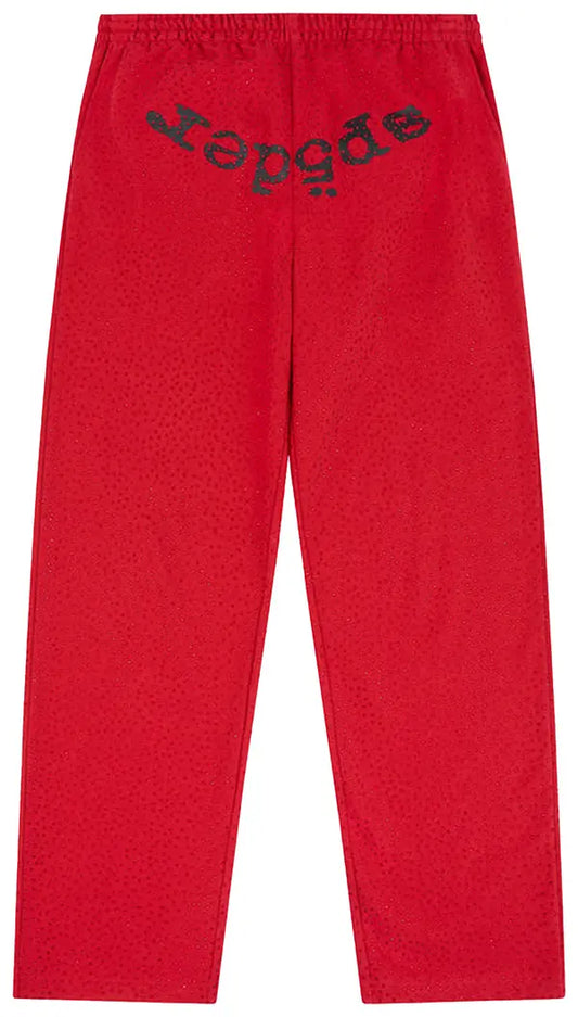 RED VVS SP5DER SWEATS