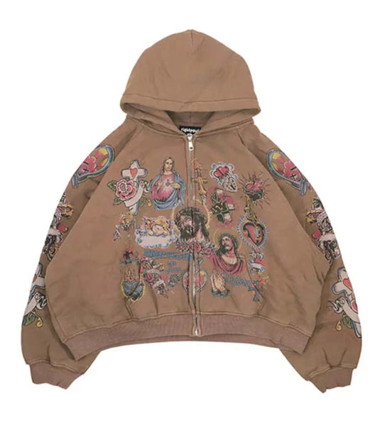 RIGHTEOUS HOODIE BROWN
