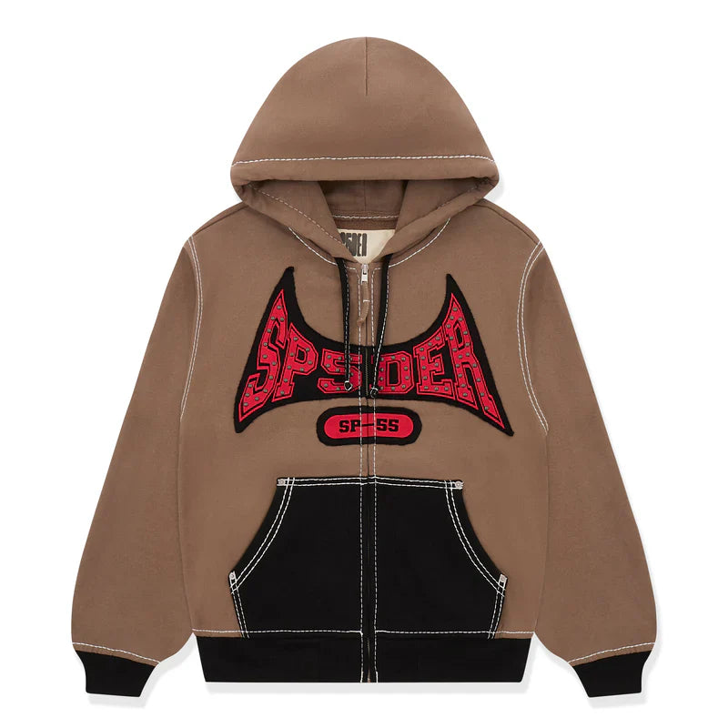 SP5DER T&F ZIP UP BROWN