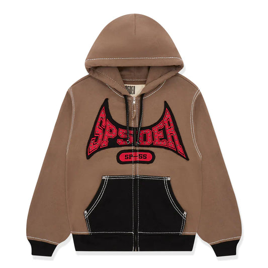 SP5DER T&F ZIP UP BROWN