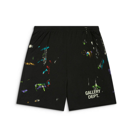 GALLERY DEPT BLACK MESH PAINT SHORTS