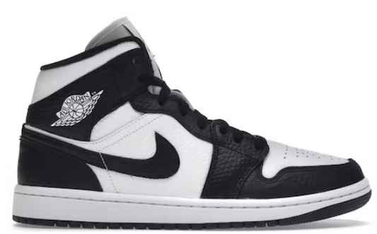 JORDAN 1 MID SPLIT BLACK WHITE