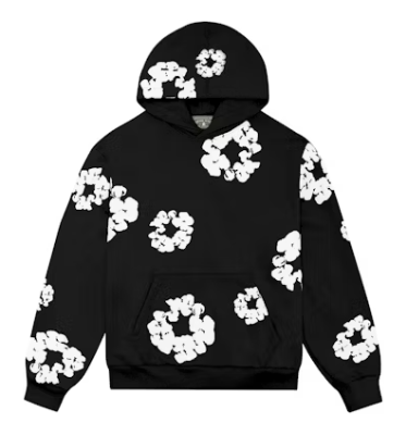 DENIM TEARS HOODIE BLACK