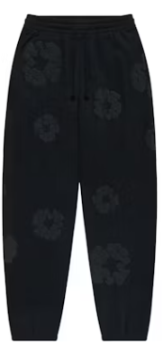 DENIM TEARS 'BLACK MONOCHROME' SWEATPANTS