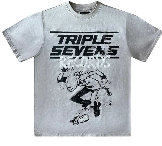 TRIPPLE SEVENS CREAM RECORDS TEE