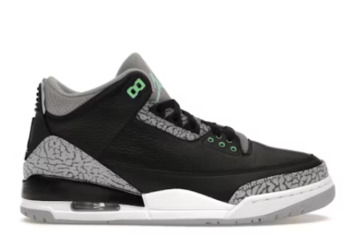 JORDAN 3 GREEN GLOW