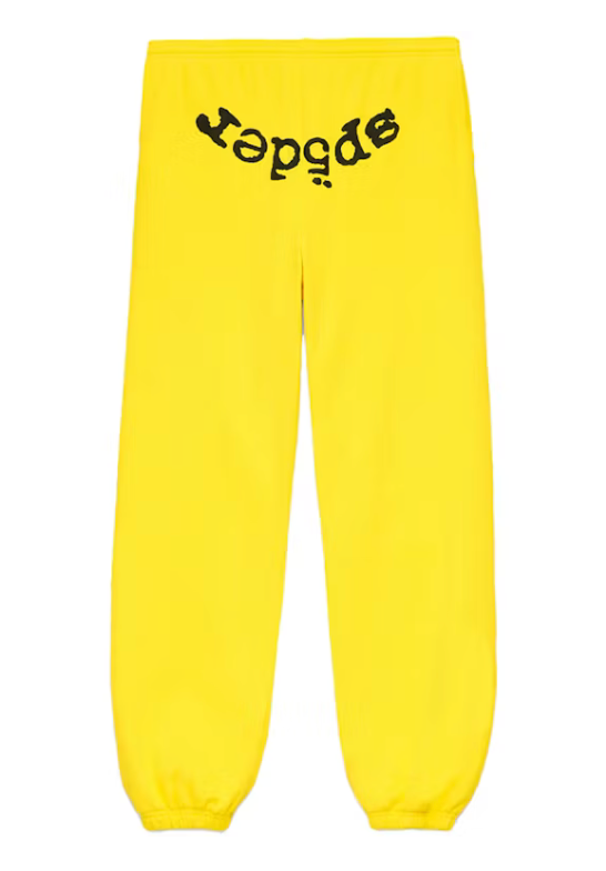SP5DER YELLOW OG WEB SWEATPANTS