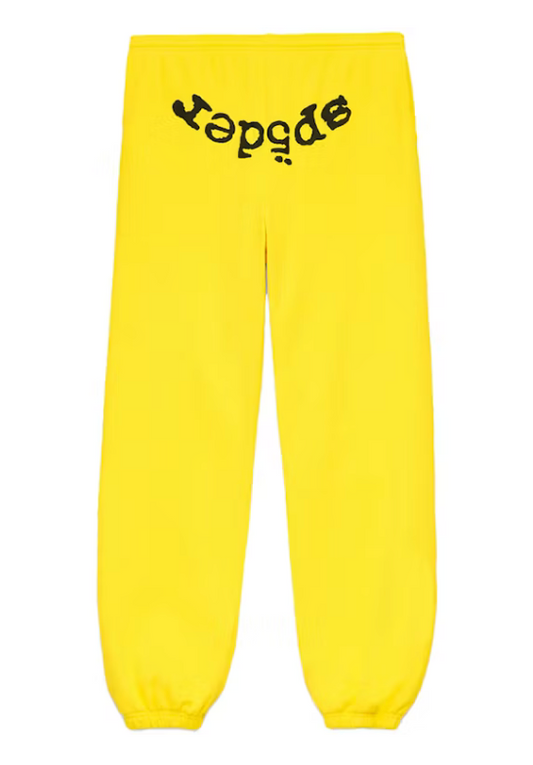 SP5DER YELLOW OG WEB SWEATPANTS