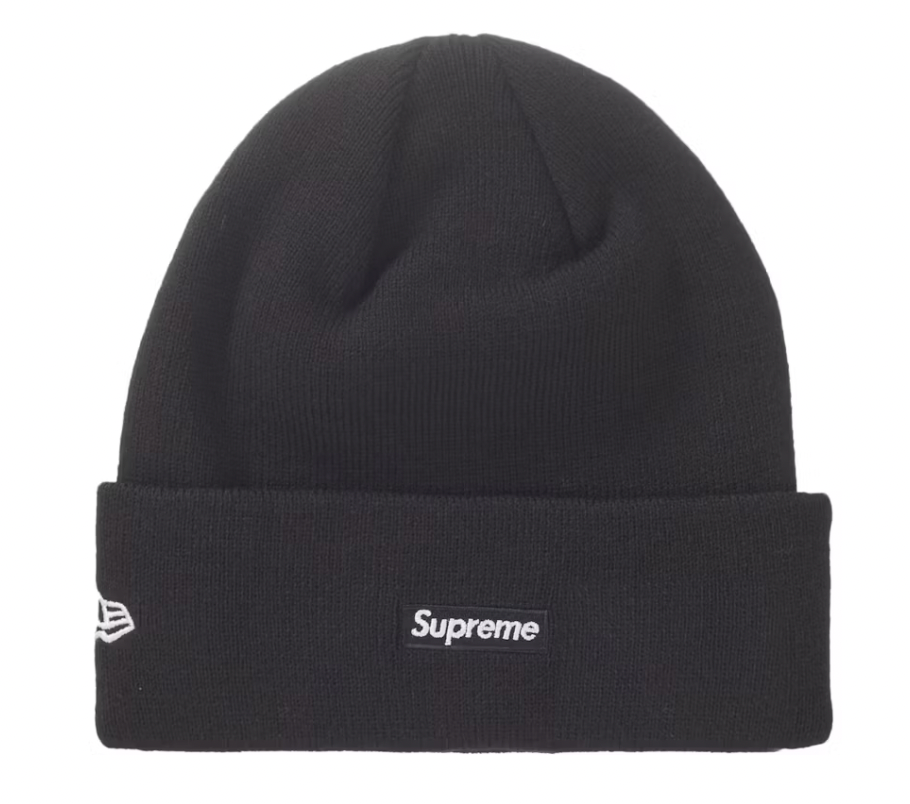 SUPREME NEW ERA SCRIPT BEANIE BLACK