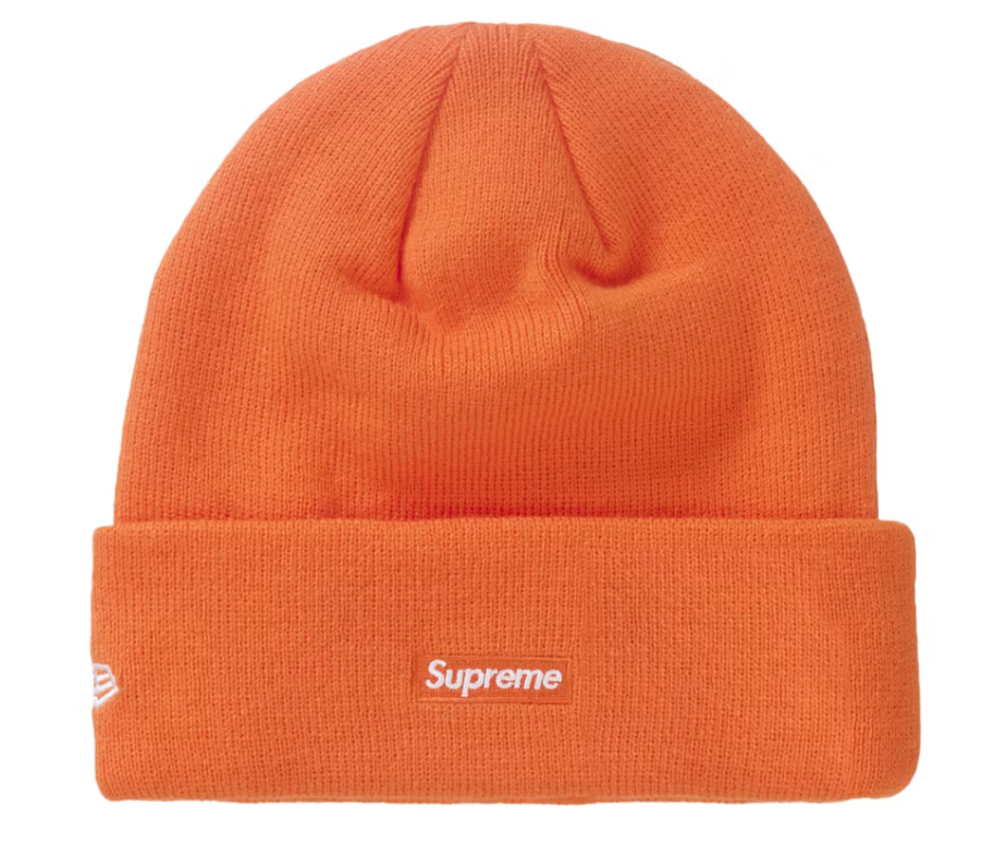SUPREME NEW ERA SCRIPT BEANIE ORANGE