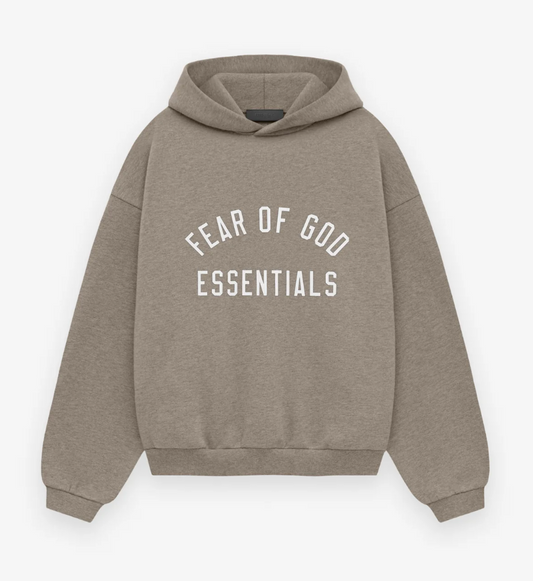 ESSENTIALS KID'S FLEECE HOODIE HEATHER GREY