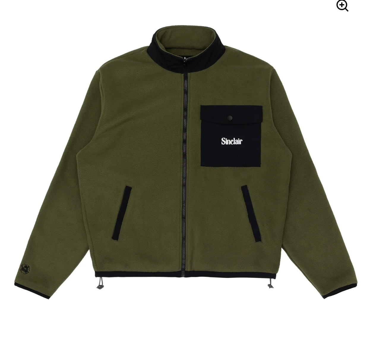 SINCLAIR OLIVE CARGO POCKET FLEECE