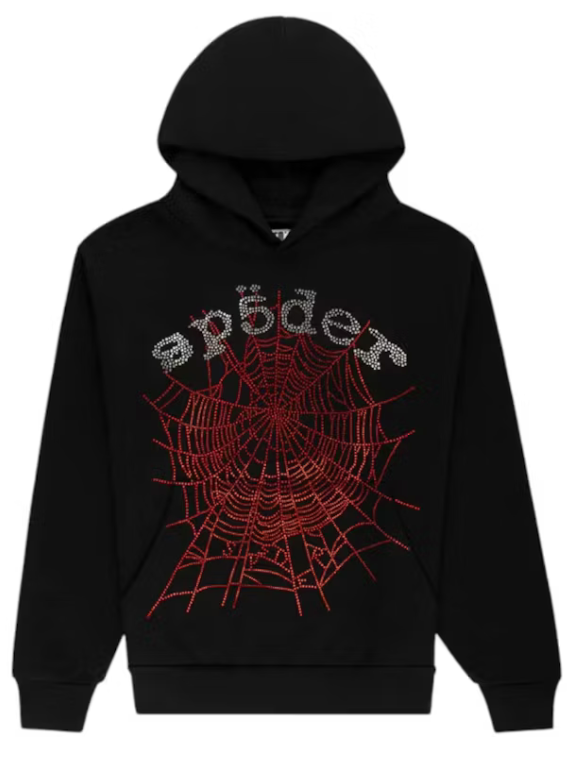 SP5DER HOODIE RHINESTONE