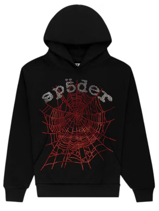SP5DER HOODIE RHINESTONE