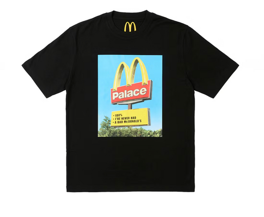 PALACE X MCDONALDS SIGN TEE 'BLACK'