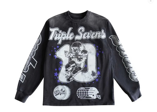 TRIPLE SEVENS FOOTBALL FOOTBALL BLACK/BLUE