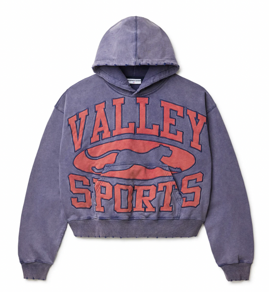 VALE STATE PURPLE CREST HOODIE