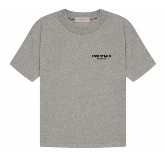 ESSENTIALS DARK OATMEAL TEE SS22
