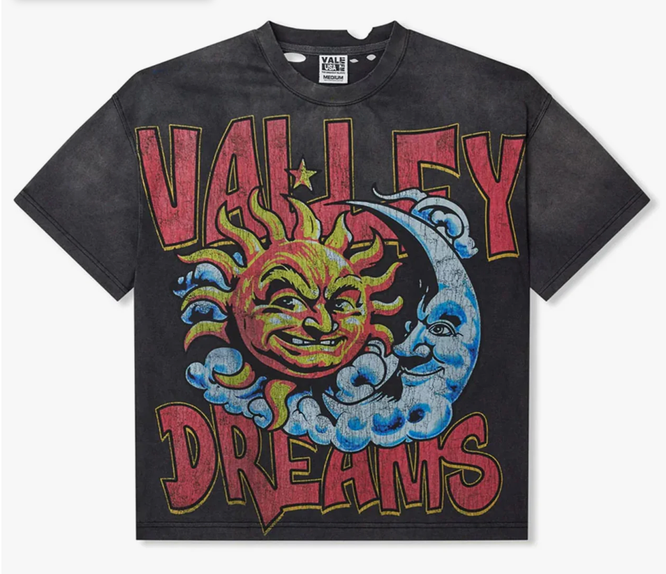 VALE FOREVER THRASHED SUN TEE BLACK
