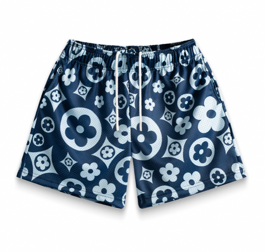 BRAVEST STUDIO SHORTS "NAVY FLOWER"