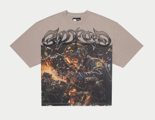 GODSPEED STEEL SHARPENS STEEL CLAY WASH