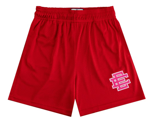 ERIC EMANUEL RED-MESH HOT PINK SHORT