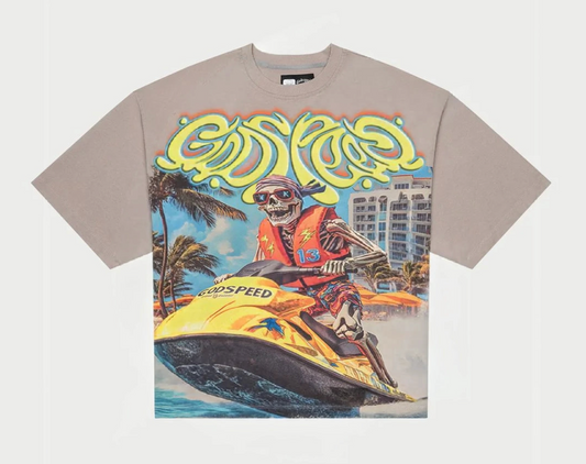 GODSPEED WAVE RUNNER TEE (STONE)