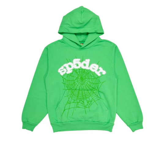 SP5DER HOODIE SLIME GREEN