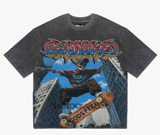 GODSPEED OLLIE TEE (WASHED BLACK)