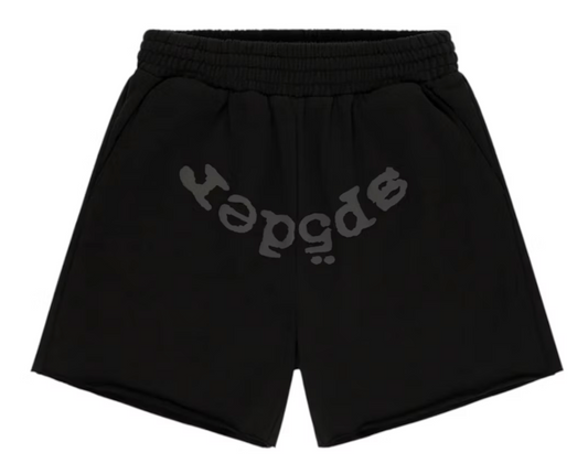 SP5DER OG WEB V2 RHINESTONE LOGO SHORT