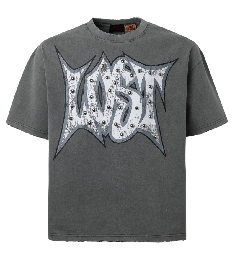 LOST INTRICACY GREY OUTLINE TEE