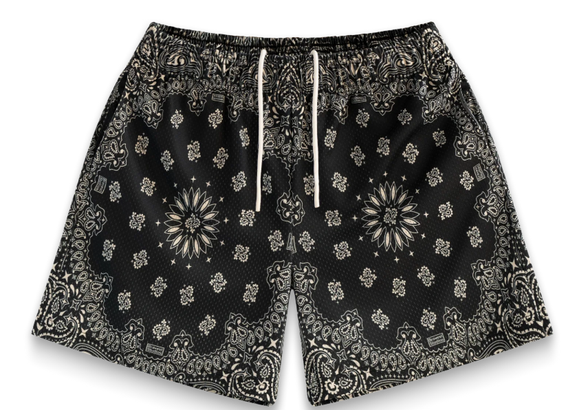 BRAVEST STUDIOS SHORTS 'ONYX PAISLEY'