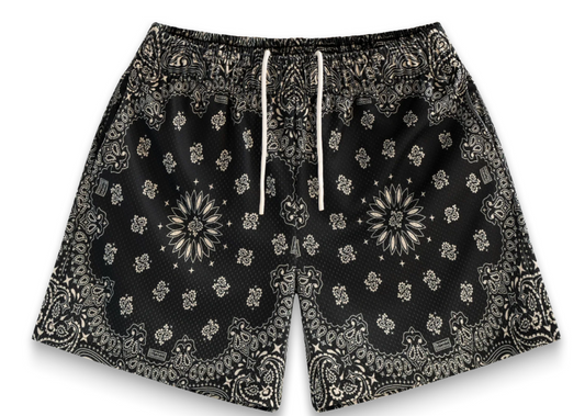 BRAVEST STUDIOS SHORTS 'ONYX PAISLEY'