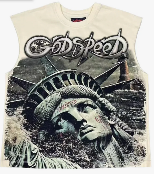 GODSPEED SUNKEN LIBERTY TEE (CREAM)