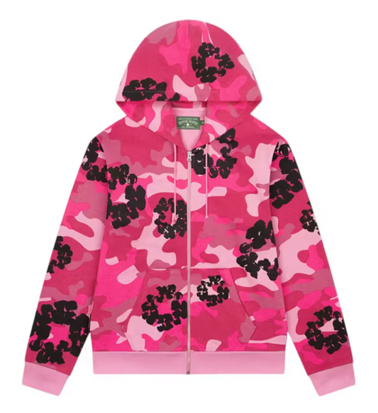 DENIM TEARS COTTON WREATH ZIP HOODIE