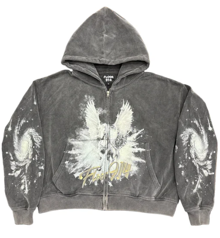 FLOOR 914 PEGASUS RHINESTONE ZIP