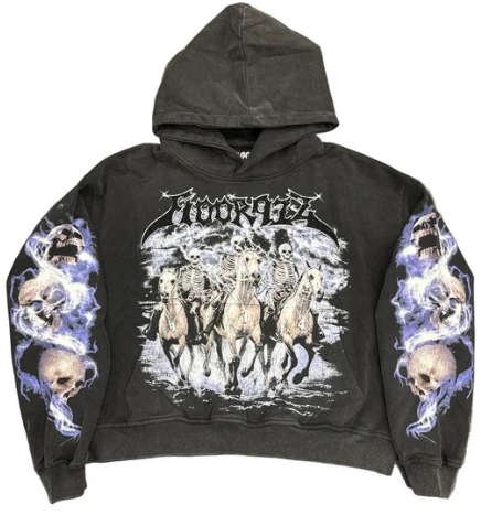 FLOOR 914 HORSEMAN RHINESTONE HOODIE