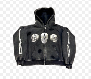 FLOOR 914 SKULL ZIP UP