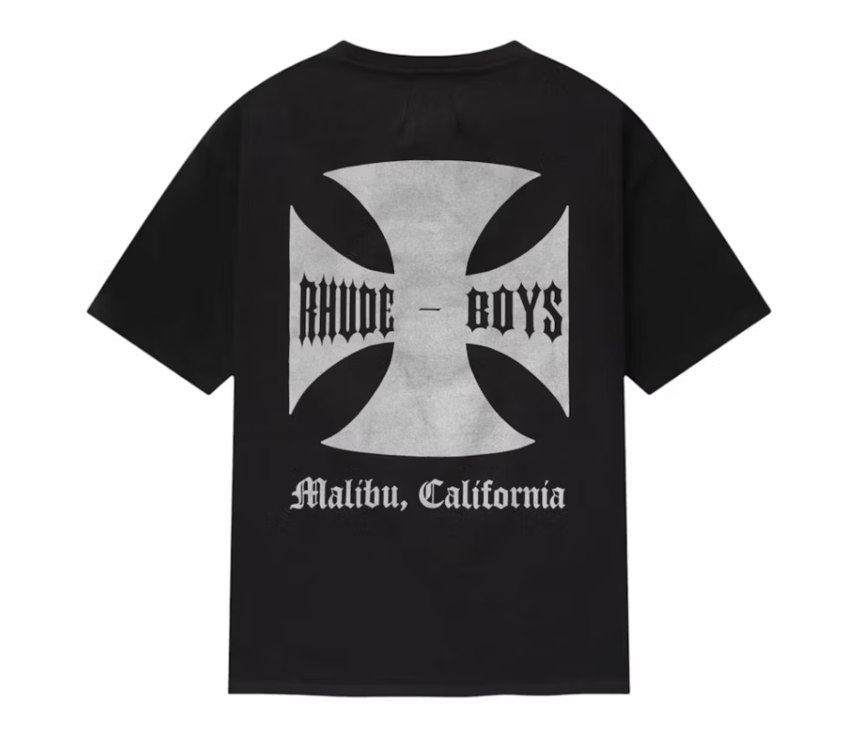 RHUDE BOYS TEE BLACK
