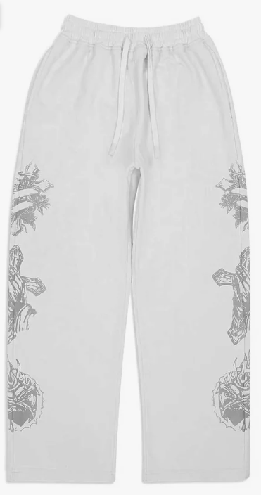 RIGHTEOUS TATTED SWEATPANTS (GREY)