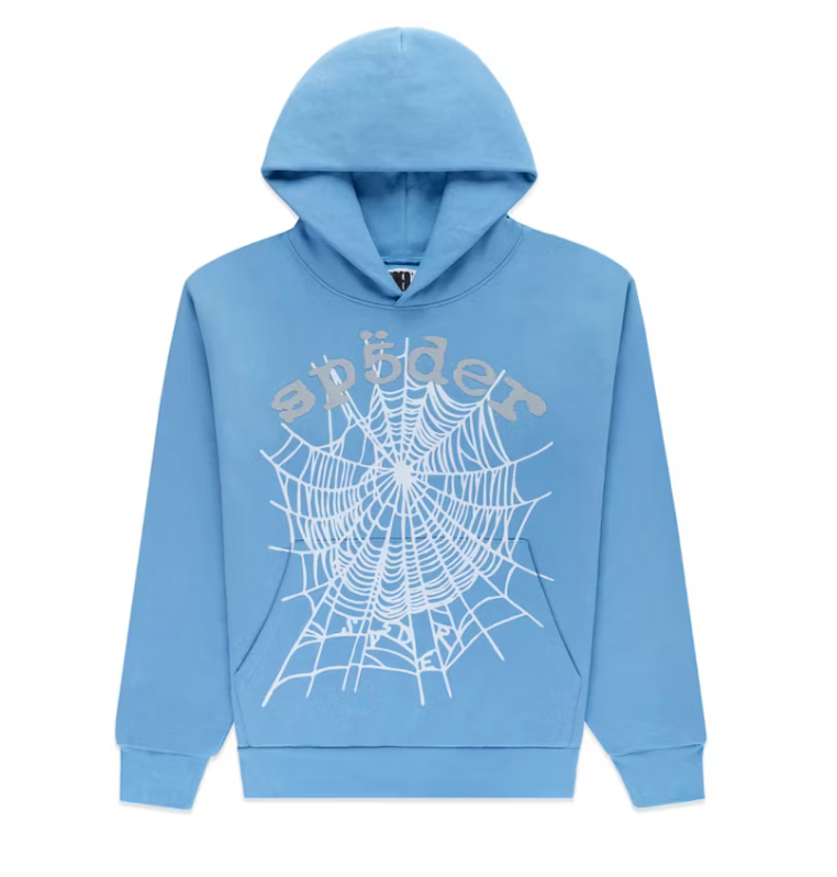 SP5DER DUSTY BLUE WEB HOODIE