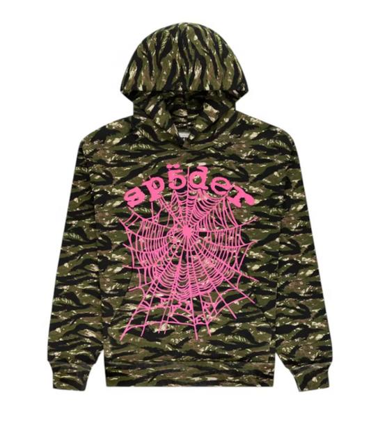 SP5DER TIGER CAMO V2 HOODIE
