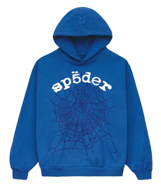 SP5DER BLUE OG WEB HOODIE