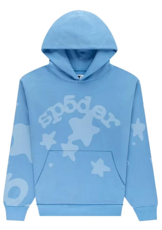 SP5DER BELUGA DISCHARGED HOODIE
