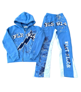 FLOOR 914 SKY BLUE SWEAT SUIT