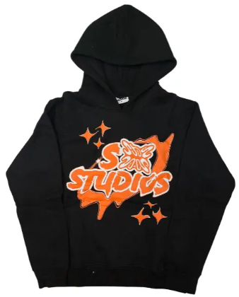 SB STUDIO HOODIE BLACK/ORANGE