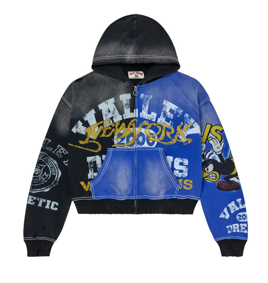 VALE FORVER BIPOLAR ZIP HOODIE 'BLUE'